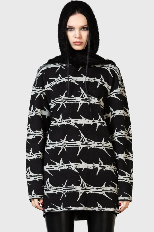 Killstar Sweaters Women Prickled Contention Knit Sweater