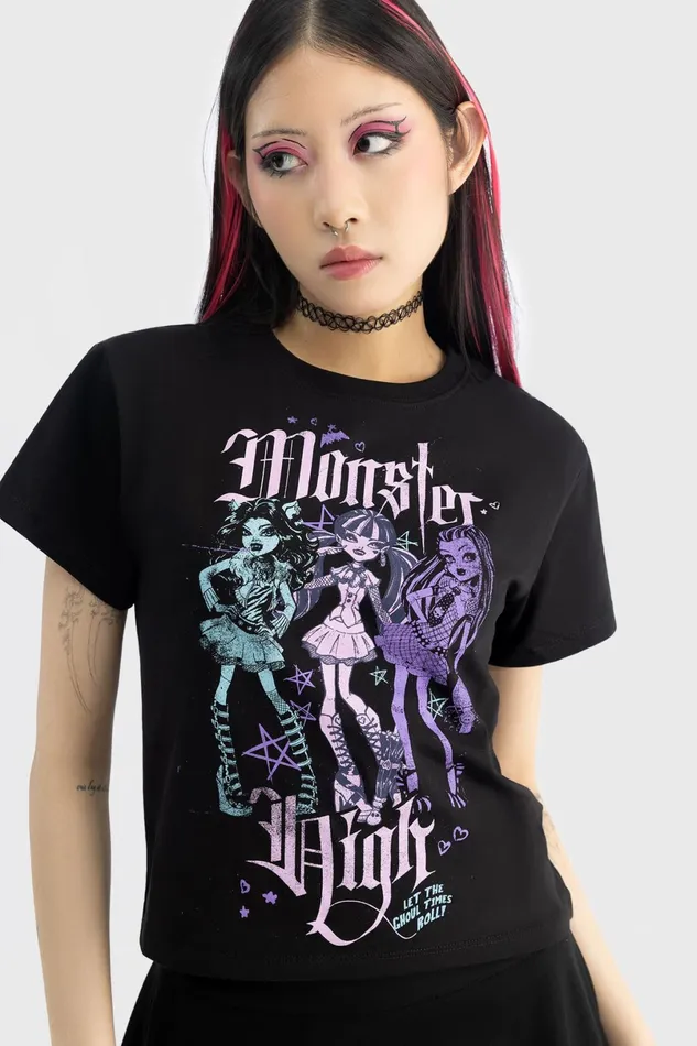 Killstar TShirts and Vests Women Alumni Tour Shrunken Tee