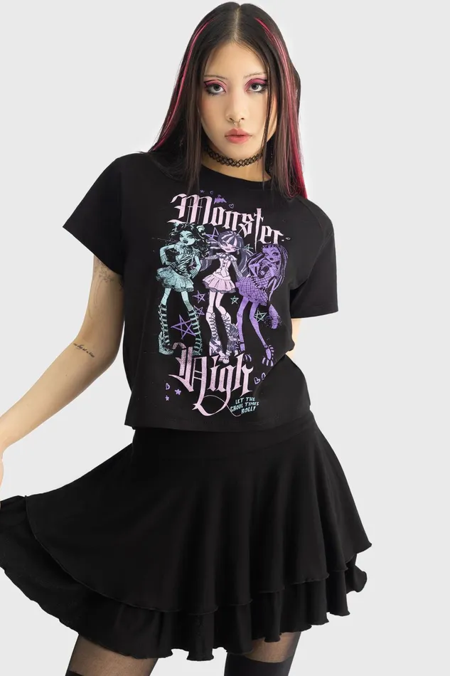Killstar TShirts and Vests Women Alumni Tour Shrunken Tee