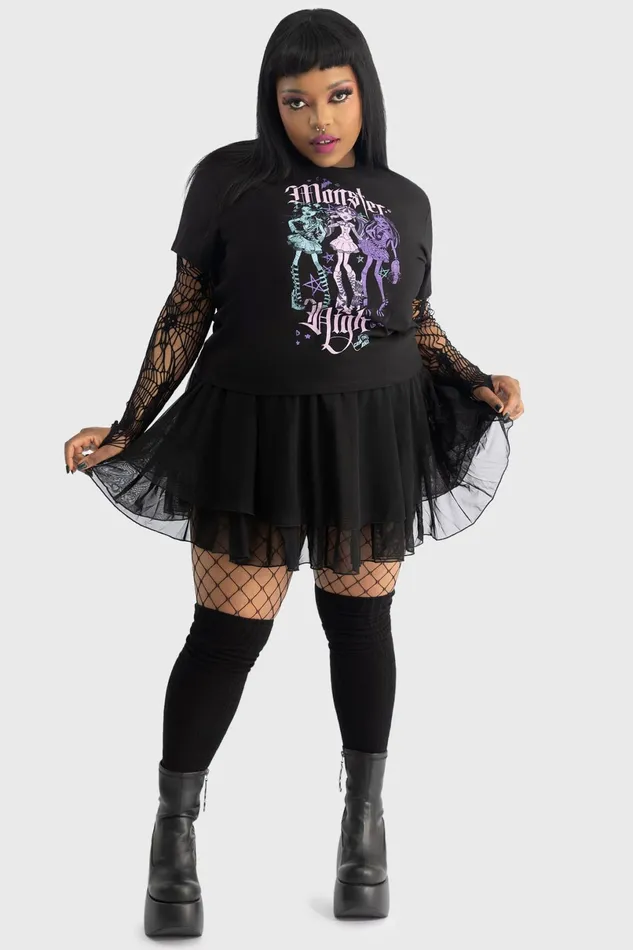 Killstar TShirts and Vests Women Alumni Tour Shrunken Tee