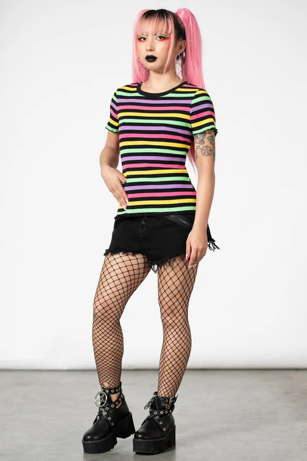 Killstar TShirts and Vests Women Blair Rainbow Top