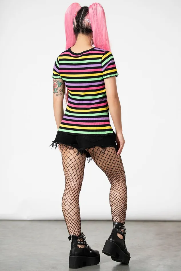 Killstar TShirts and Vests Women Blair Rainbow Top