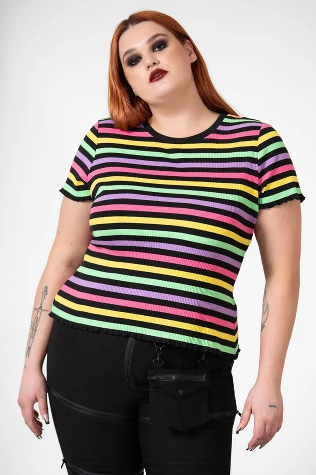 Killstar TShirts and Vests Women Blair Rainbow Top