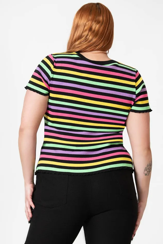 Killstar TShirts and Vests Women Blair Rainbow Top