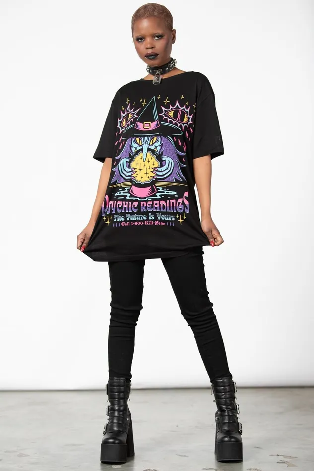 Killstar TShirts and Vests Women Psychic Reading TShirt