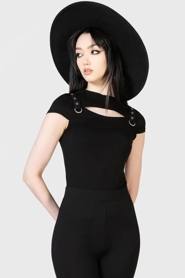 Killstar TShirts and Vests Women Xara Keyhole Top