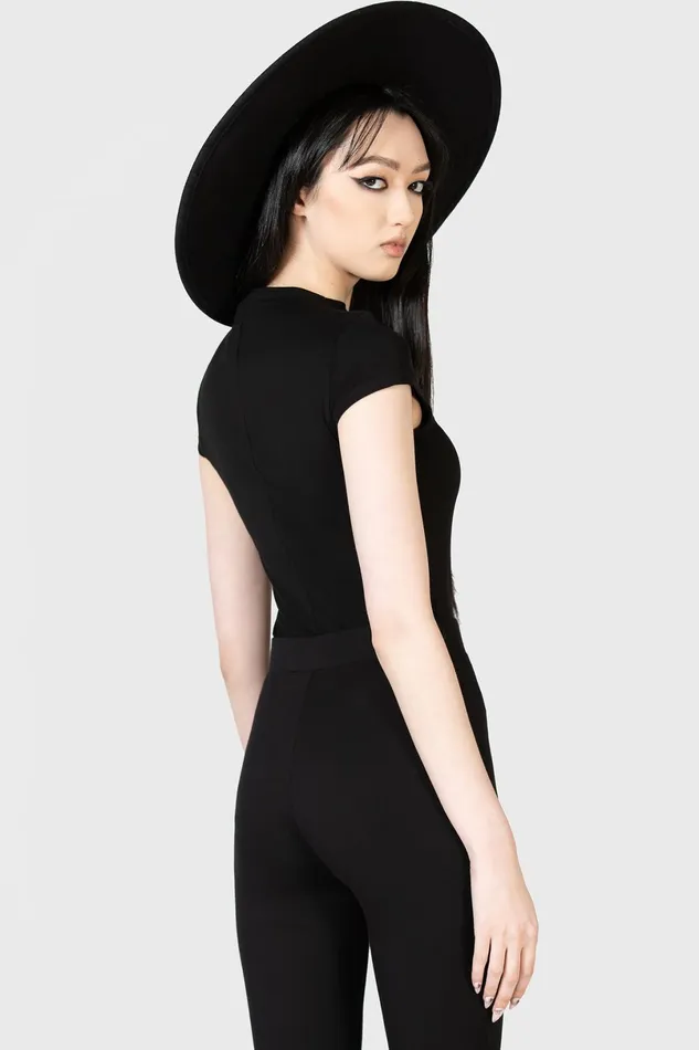 Killstar TShirts and Vests Women Xara Keyhole Top
