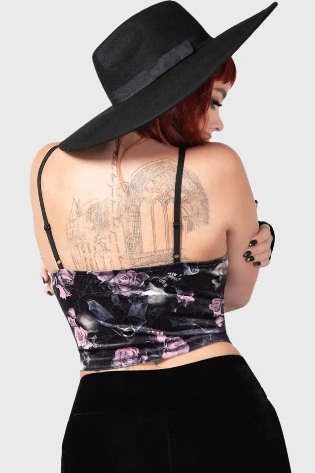Killstar Velvet Women Lost In Sin Zip Top BLACKPINK