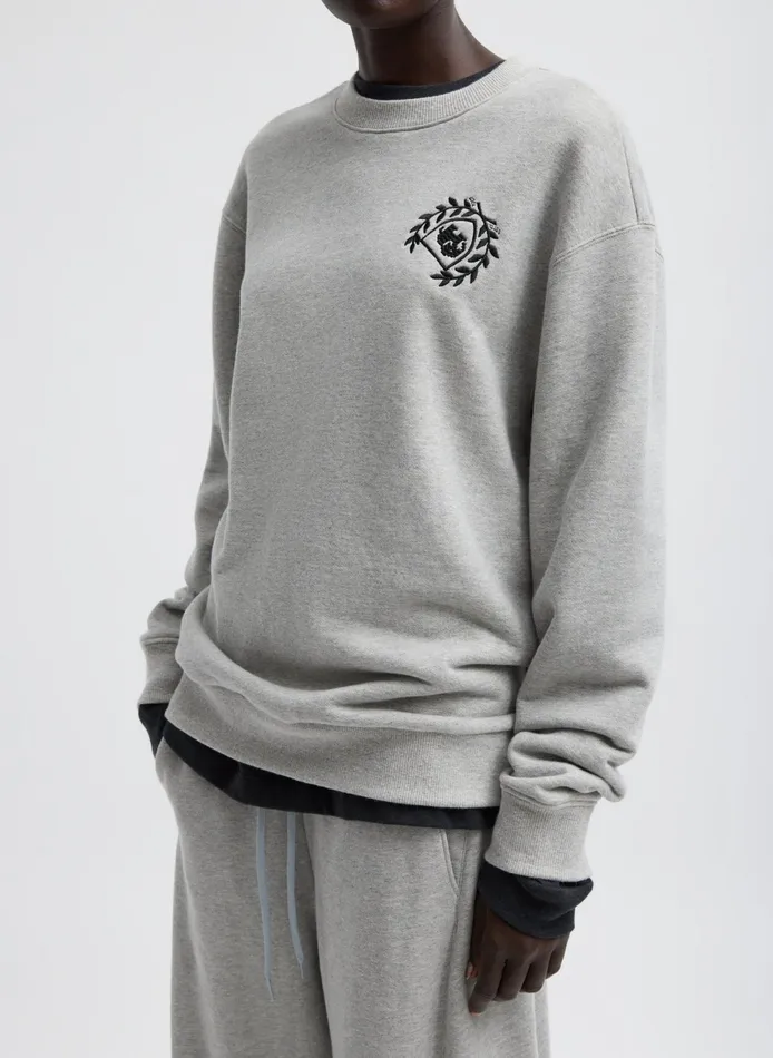 Knitwear and Sweatshirts Women Tibi Embroidered Patch Sweatshirt