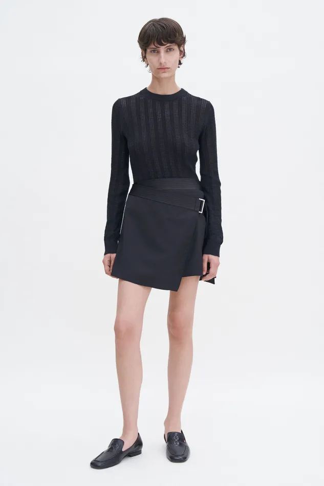 Knitwear filippak Women Lace Knit Top Black