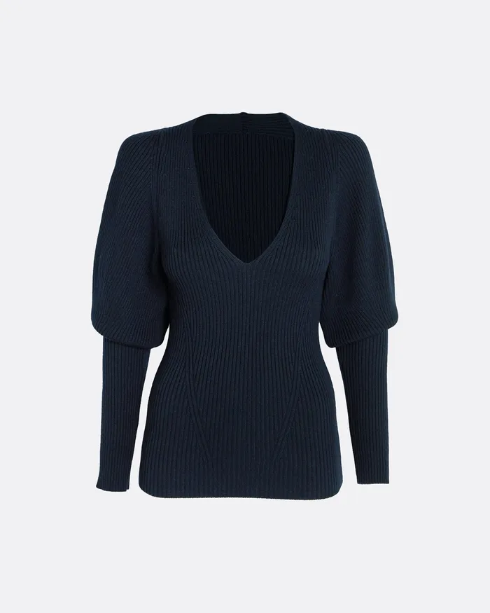 Knitwear Laure Navy Knit Black Safiyaa Women