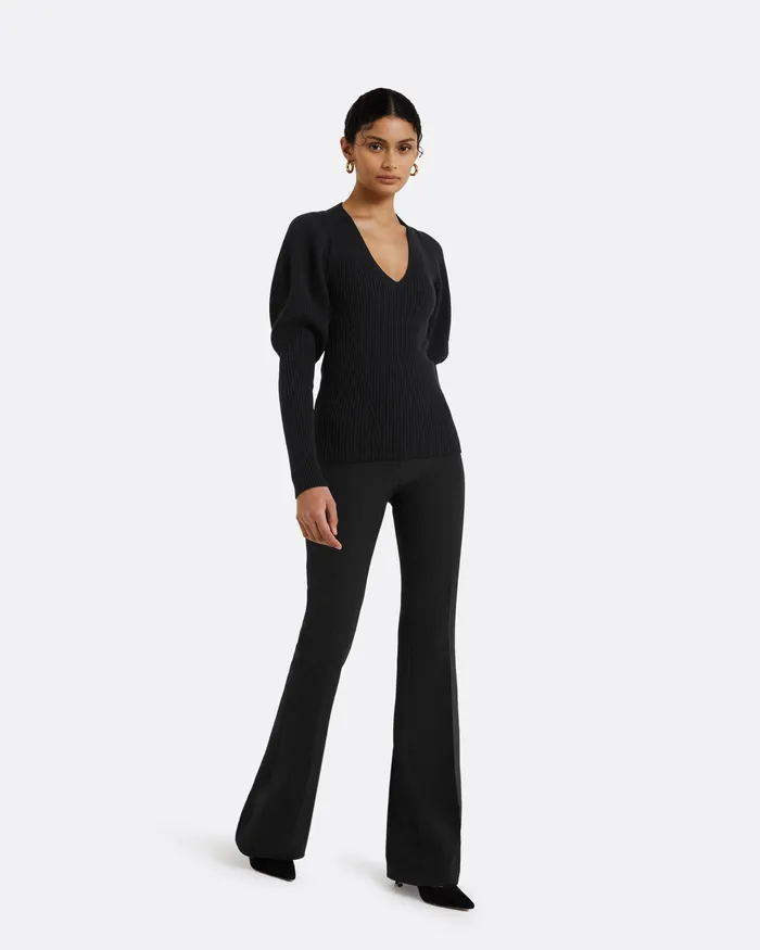 Knitwear Laure Navy Knit Black Safiyaa Women