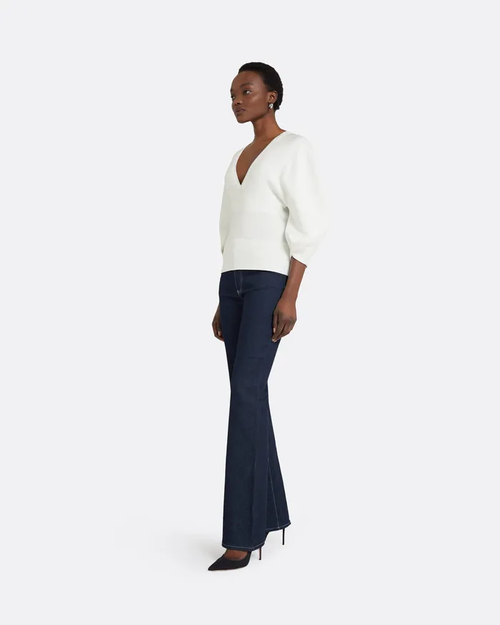 Knitwear Women Safiyaa Kamali Ivory Knit Top Ivory