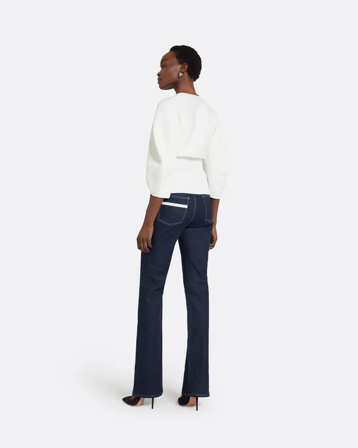 Knitwear Women Safiyaa Kamali Ivory Knit Top Ivory