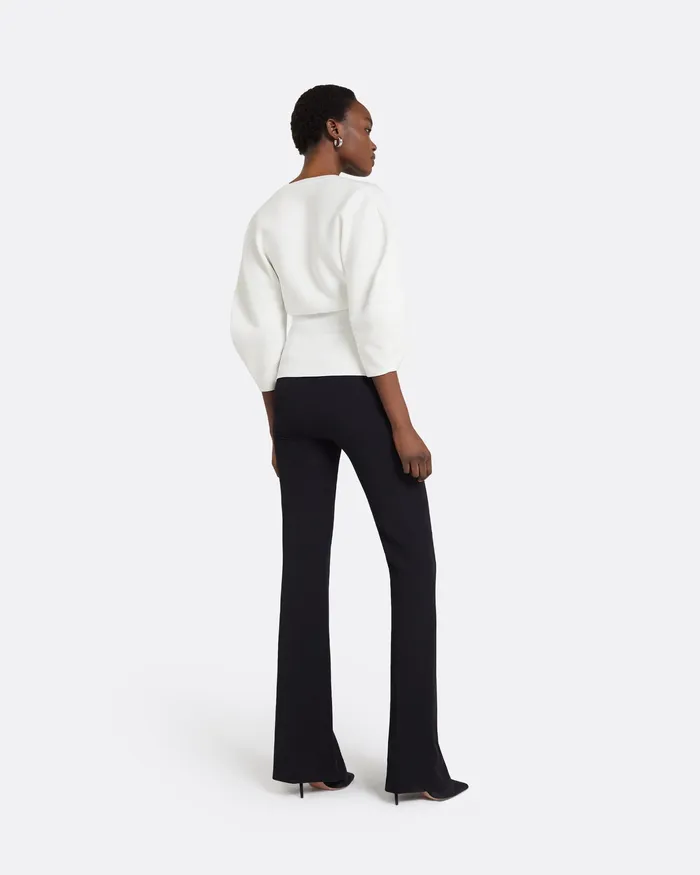 Knitwear Women Safiyaa Kamali Ivory Knit Top Ivory