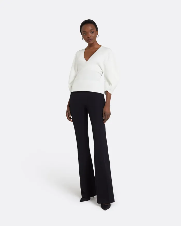 Knitwear Women Safiyaa Kamali Ivory Knit Top Ivory