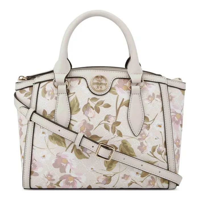 Kyelle Small Satchel Crossbody Floral Logo Milk Women Nine West Satchels and Shoulder Bags