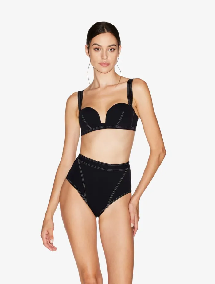 La Perla Bandeau Bikini Top In Black Women Bikinis