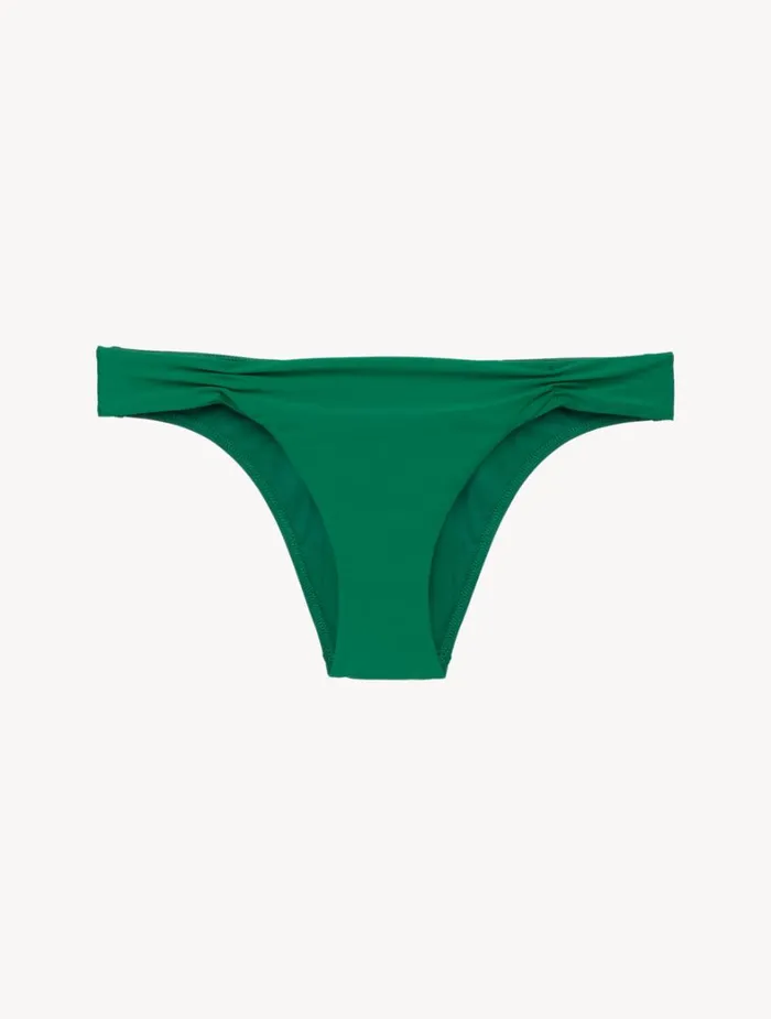 La Perla Bikini Brief In Green With Pleat Detailing Women Bikinis