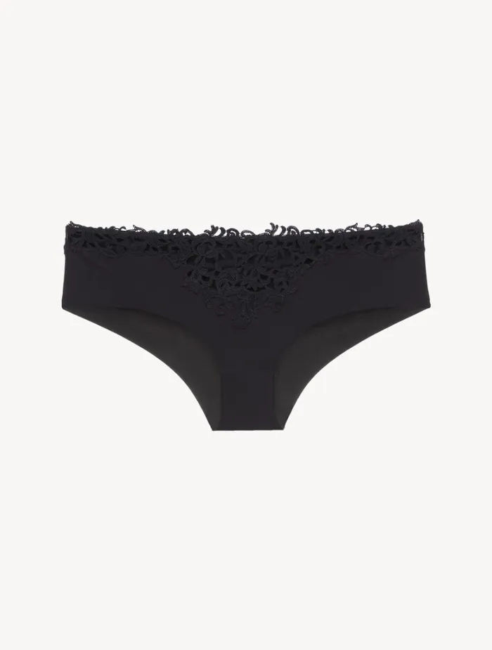 La Perla Black Hipster Briefs With Macram Women Hipster
