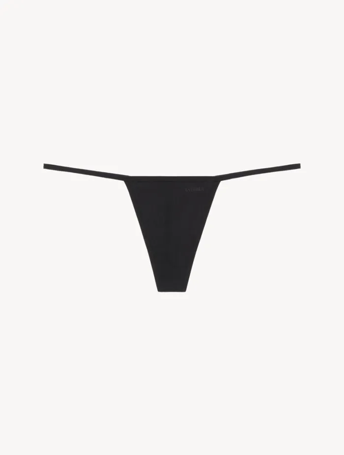 La Perla Black Invisible Gstring Women G String and Thong