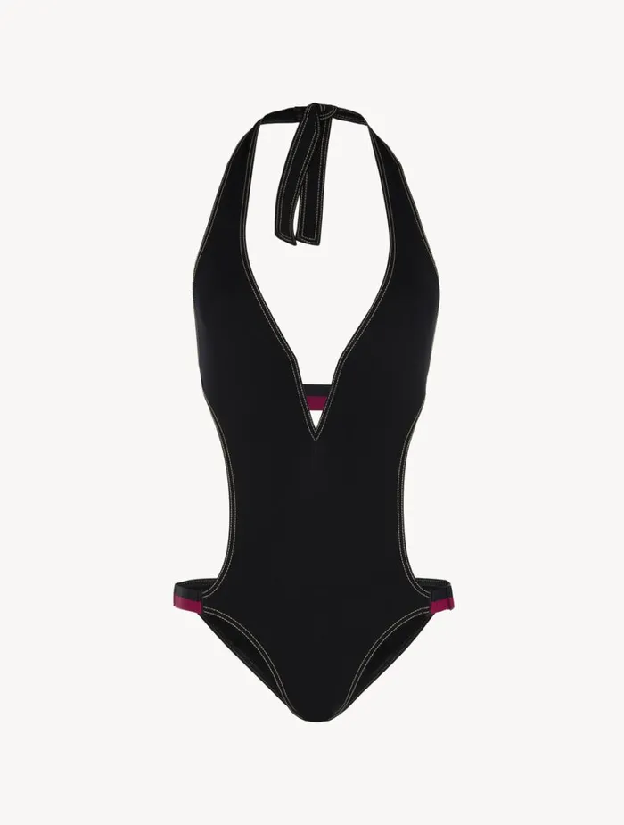 La Perla Cutout Swimsuit In Black Women Bikinis