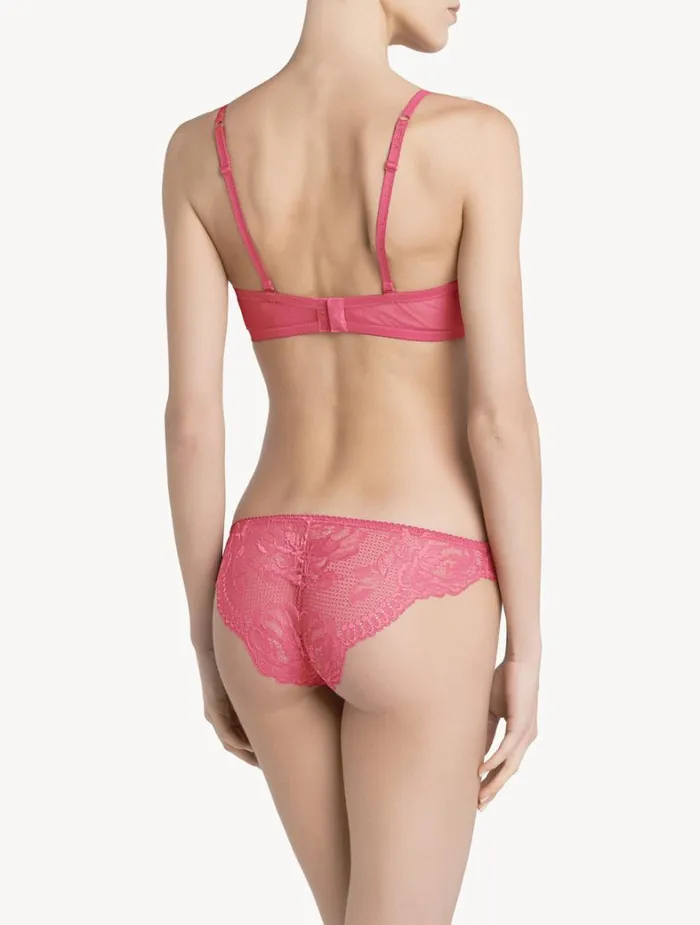 La Perla Luxury Lace Brazilian Knickers In Dark Blue Women Brazilian
