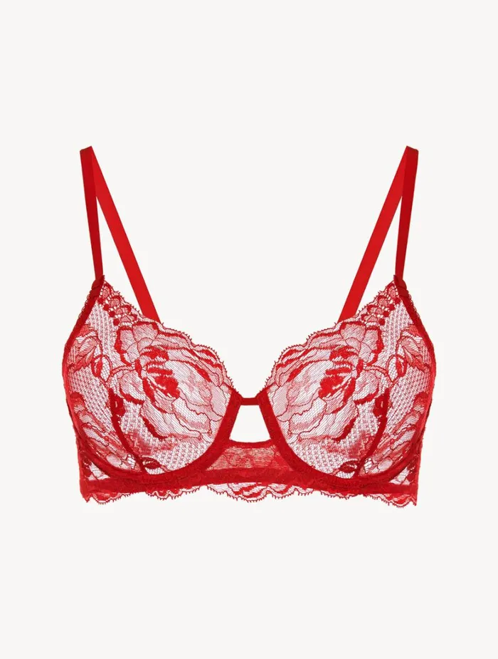 La Perla Luxury Lace Underwired Bra In Red Women Underwired