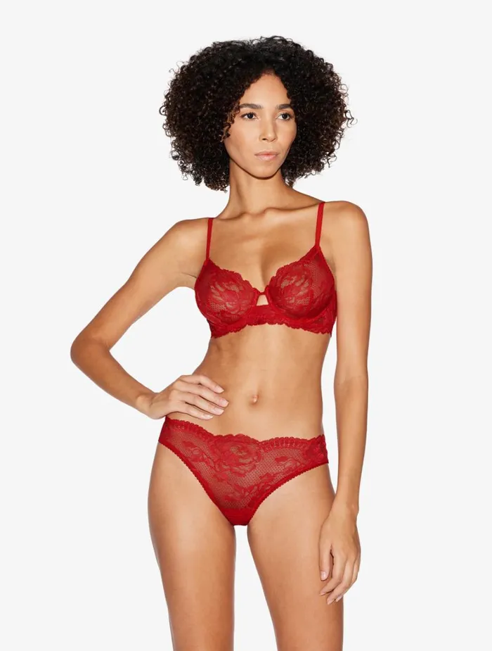 La Perla Luxury Lace Underwired Bra In Red Women Underwired