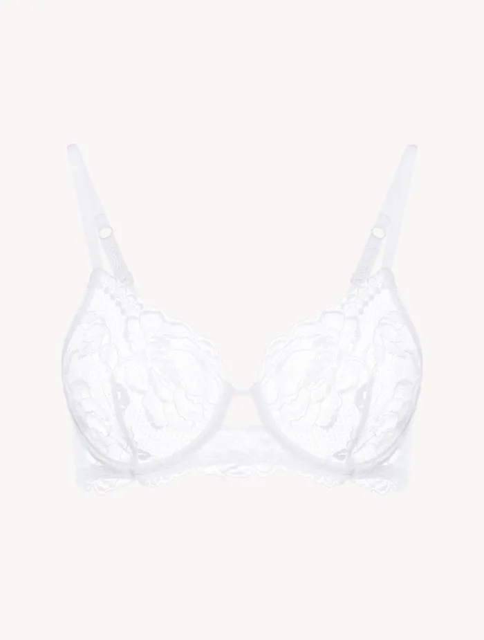 La Perla Luxury Lace Underwired Bra In White Women Underwired