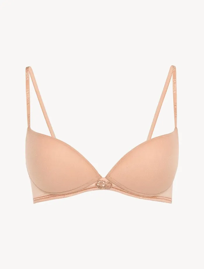 La Perla Luxury Stretch Tulle PushUp Bra In Sand Women Padded