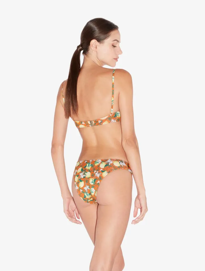La Perla Orange Printed Bandeau Bikini Top Women Bikinis