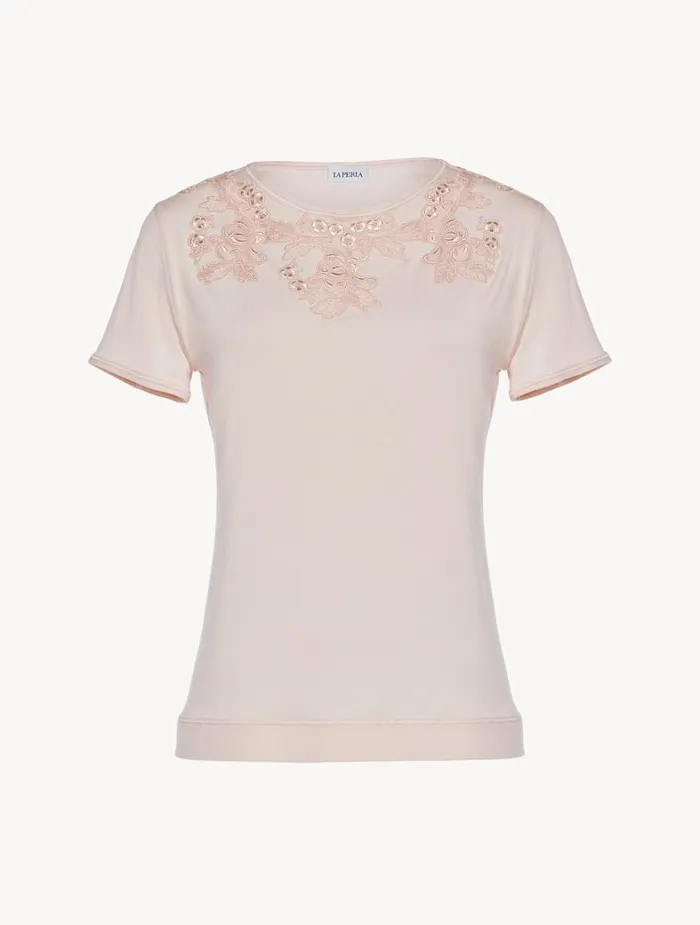 La Perla Tshirt In Pink Women Camisoles