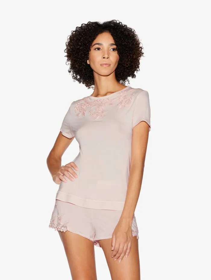 La Perla Tshirt In Pink Women Camisoles