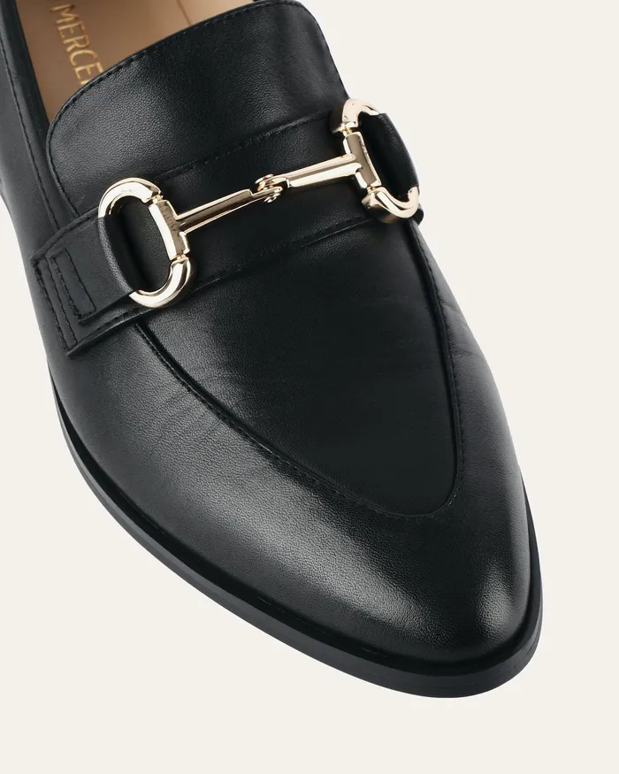 LACE UP and LOAFERS jomercer Women Cecilia loafers black leather LACE UP and LOAFERS jomercer Women Cecilia loafers black leather
