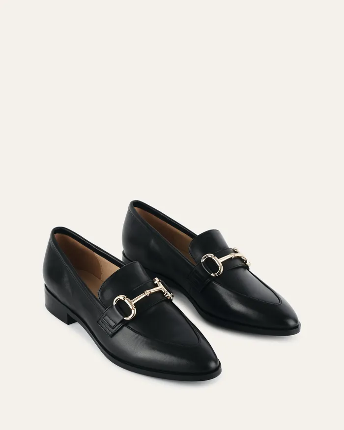LACE UP and LOAFERS jomercer Women Cecilia loafers black leather LACE UP and LOAFERS jomercer Women Cecilia loafers black leather