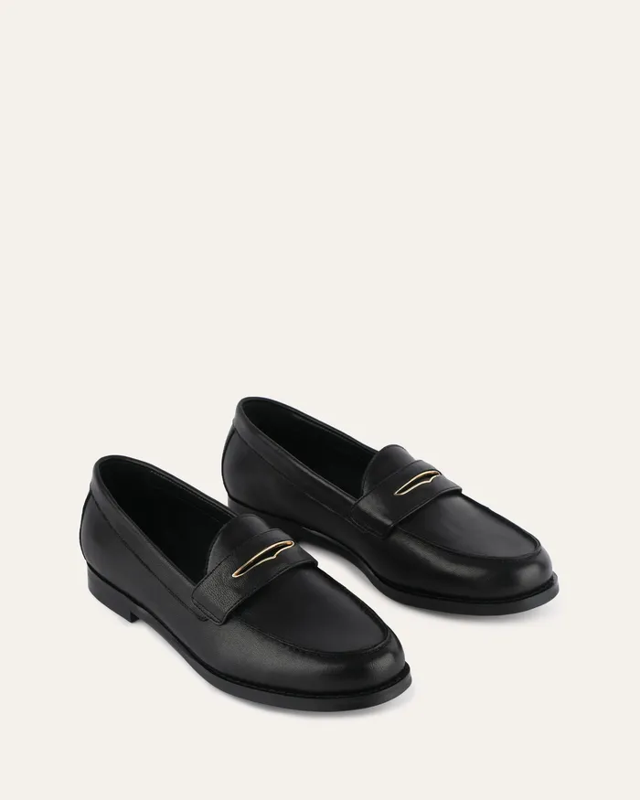 LACE UP and LOAFERS Women Tavi loafers black leather jomercer