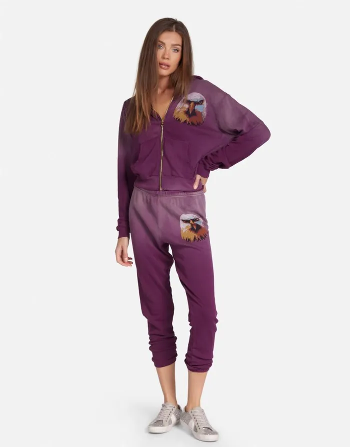 Lachelle Moshi Eagle Head Deep Merlot Ombre Women Lauren Moshi Hoodies