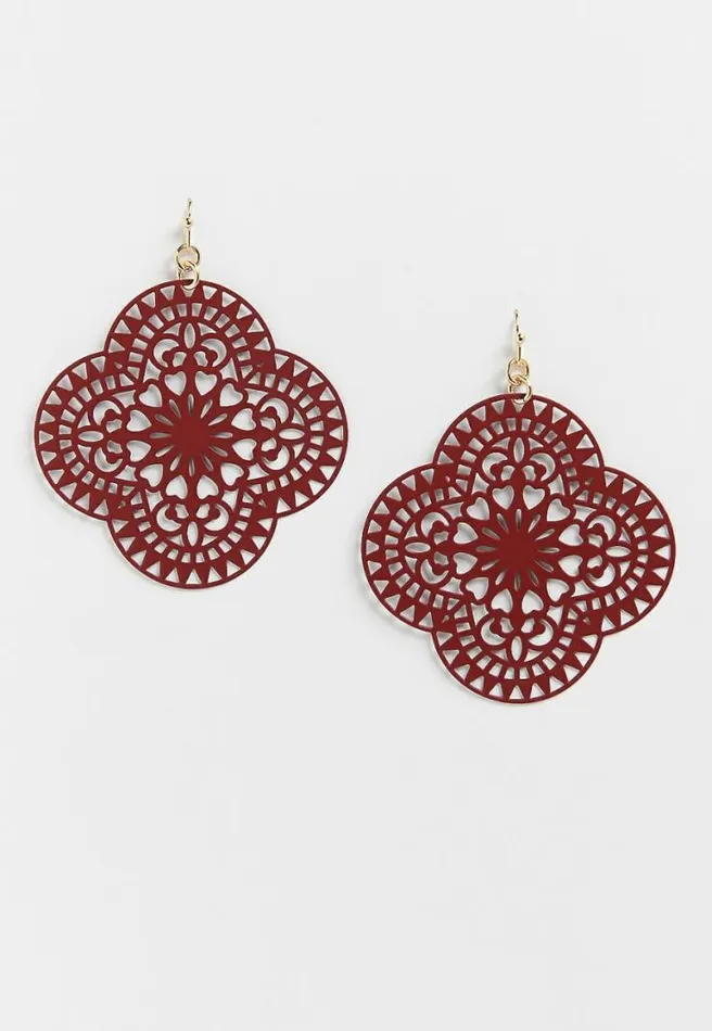 Laser Cut Drop Earrings Women Maurices Jewelry