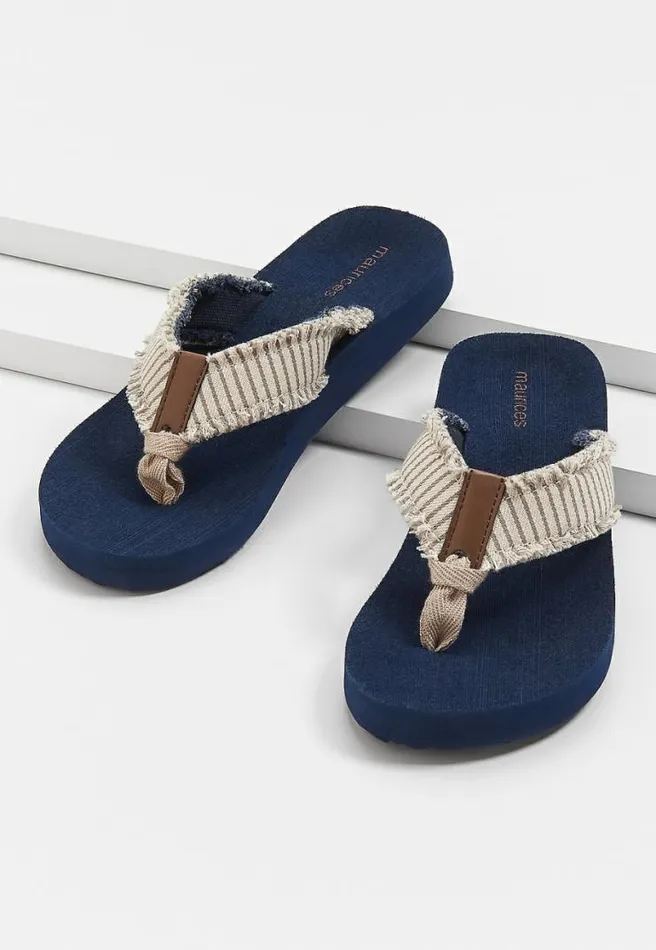 Leah Stripe Flip Flop Women Maurices Sandals