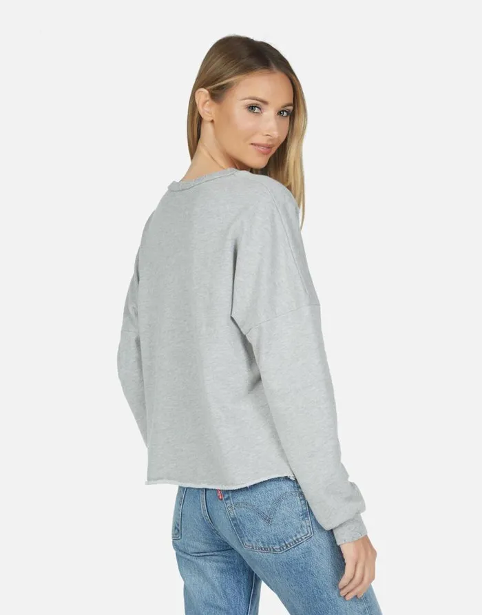 Lee Led Zeppelin Heather Grey Women Lauren Moshi Long Sleeve