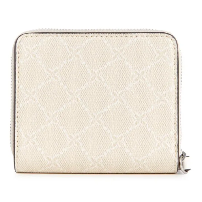 Linnette Small Zip Around Wallet Cream Logo Women Nine West Clutches and Wallets Linnette Small Zip Around Wallet Cream Logo Women Nine West Clutches and Wallets