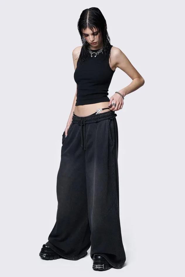 Liv Black Wash Sweatpants Women Minga London Bottoms