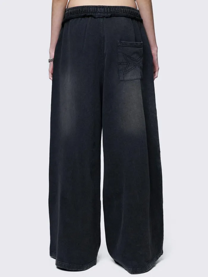 Liv Black Wash Sweatpants Women Minga London Bottoms