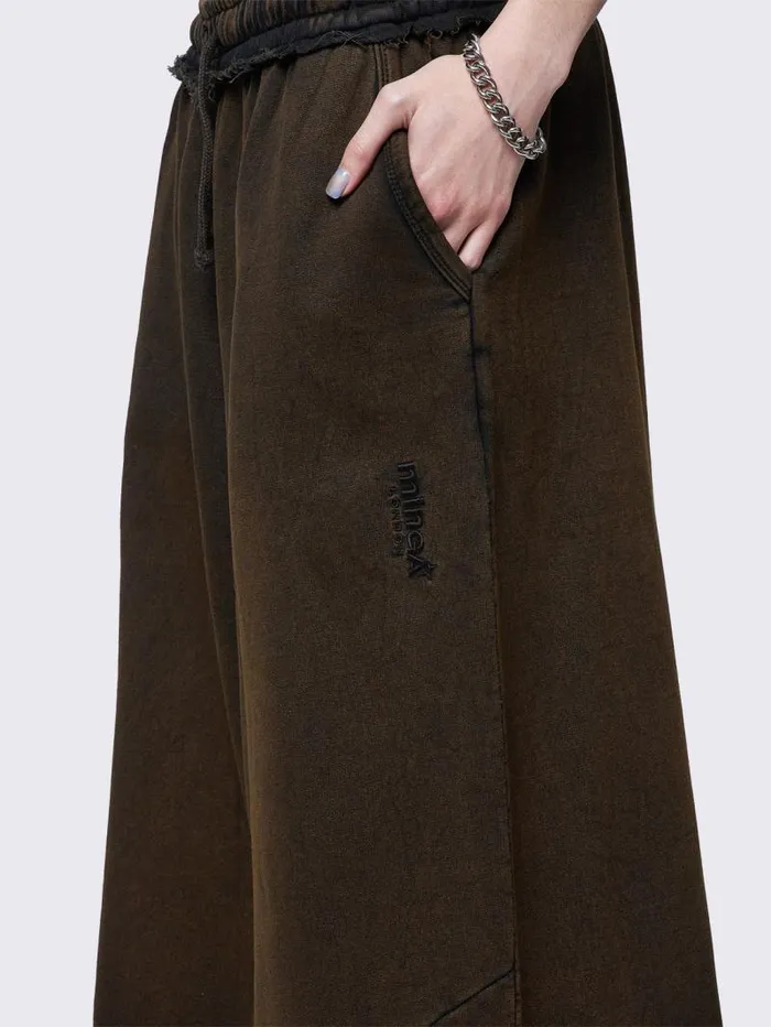 Liv Brown Wash Sweatpants Women Minga London Bottoms