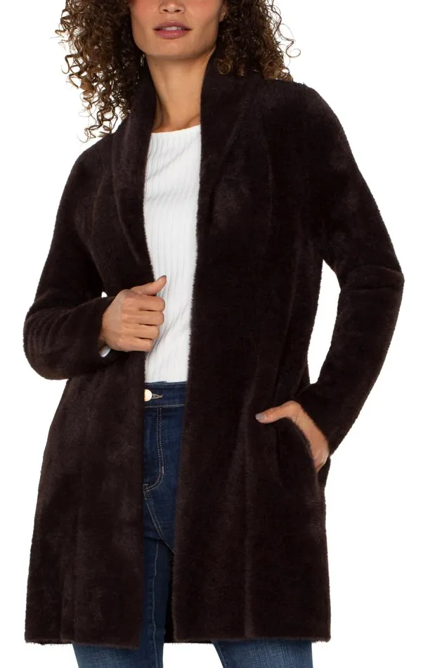 Liverpool Los Angeles Coatigans OPEN FRONT COATIGAN SWEATER Mink 8211 Womens