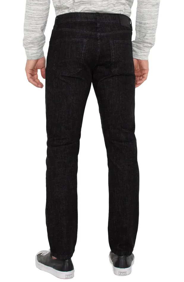 Liverpool Los Angeles Jeans KINGSTON MODERN STRAIGHT COMFORT STRETCH Black Rinse 8211 Mens