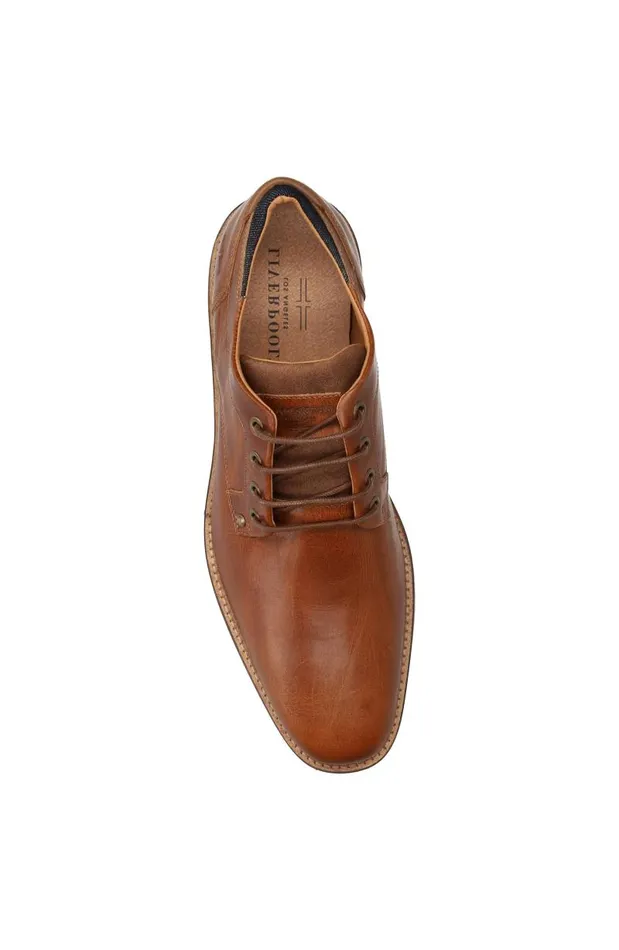 Liverpool Los Angeles Oxfords DESK BURNISHED LEATHER OXFORD SHOE Cognac 8211 Mens