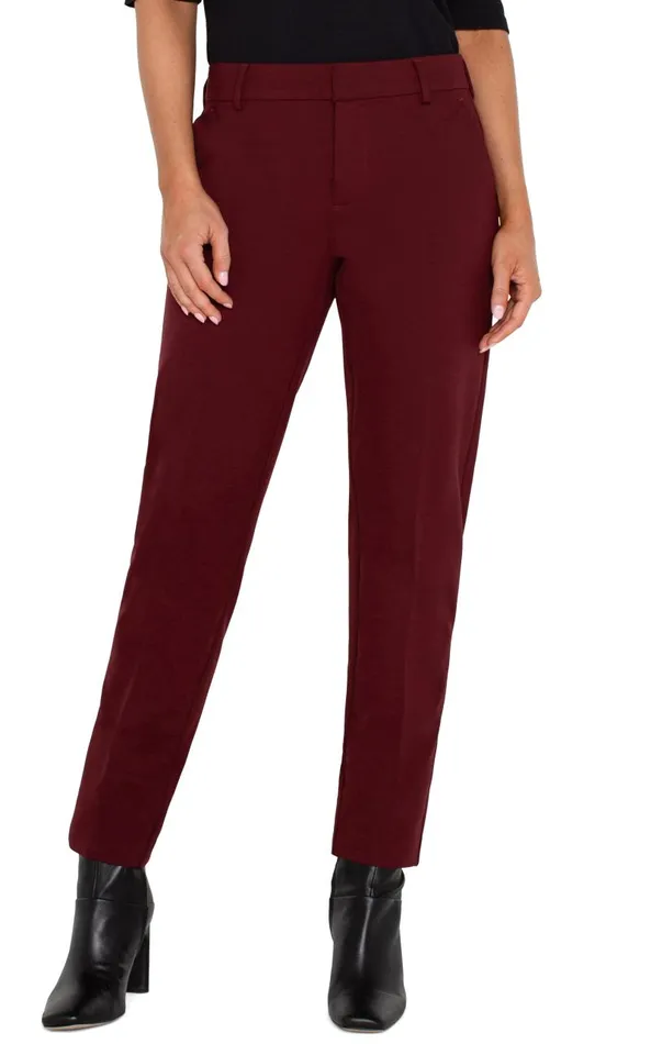 Liverpool Los Angeles Pants KELSEY KNIT TROUSER SUPER STRETCH Bordeaux 8211 Womens