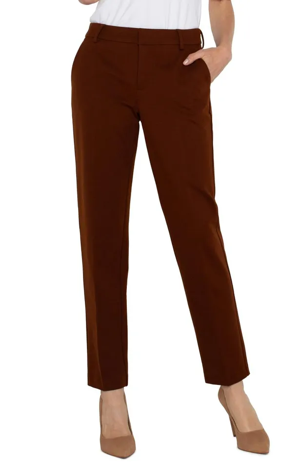 Liverpool Los Angeles Pants KELSEY KNIT TROUSER SUPER STRETCH Rich Mahogany 8211 Womens